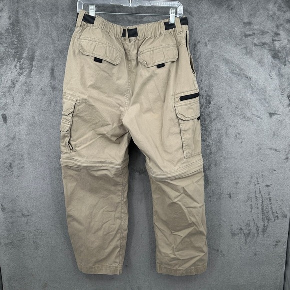BC Clothing Mens Convertible Cargo Pants Size Mx 30 Khaki Zip Off Hiking Outdoor - Picture 9 of 13